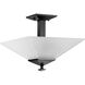 Clifton Heights 2 Light 13 inch Matte Black Semi-Flush Mount Ceiling Light