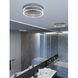 Maggie LED 11.82 inch Satin Nickel Flush Mount Ceiling Light