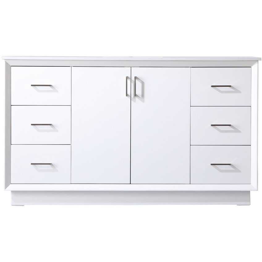 Hayes 60 X 22 X 35 inch White Vanity Sink Set