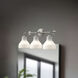 Alora Mood Westlake 3 Light 22.5 inch Brushed Nickel Vanity Light Wall Light