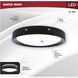Selene LED 16.61 inch Black Flush Mount Ceiling Light