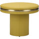 Edison 24 X 19 inch Yellow and Gold Coffee Table
