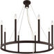 Alpine 9 Light 28 inch Bronze Chandelier Ceiling Light