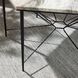 Estrella 62.5 X 54 inch Toronto Leathered Marble and Blackened Iron Dining Table