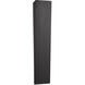 Corwin Family 28 inch Matte Black Outdoor Wall Sconce in 4" D x 5.5" W x 28" H, EVOLV