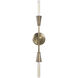 Mariana 2 Light 5 inch Dark Antique Brushed Brass Sconce Wall Light