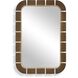 Segment 55.5 X 37.75 inch Dark Bronze and Antique Gold Mirror