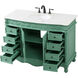 Clarion 48 X 22 X 36 inch Vintage Mint Vanity Sink Set