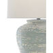 Mimi 27.25 inch 150 watt Aqua and Cream Table Lamp Portable Light