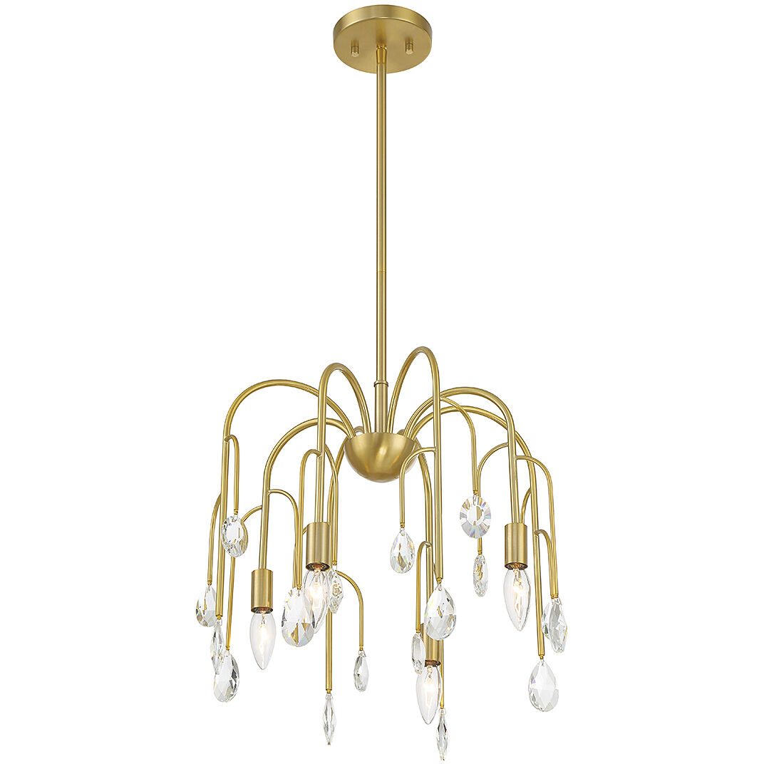 Anholt 4 Light 16.5 inch Noble Brass Convertible Semi-Flush or Pendant Ceiling Light