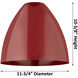 Ballston Plymouth Dome 3 Light 39 inch Brushed Satin Nickel Island Light Ceiling Light in Matte Red
