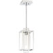 Cubic 1 Light 7 inch Chrome Mini Pendant Ceiling Light