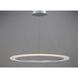 Saturn II LED LED 31.5 inch Matte Silver Entry Foyer Pendant Ceiling Light