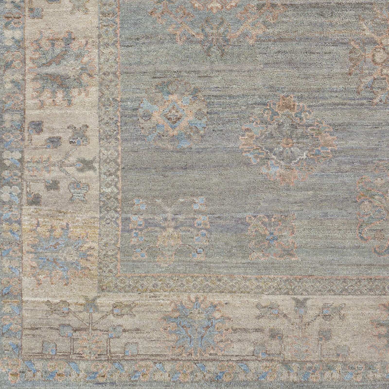 Khotan 108 X 72 inch Sage Rug, Rectangle