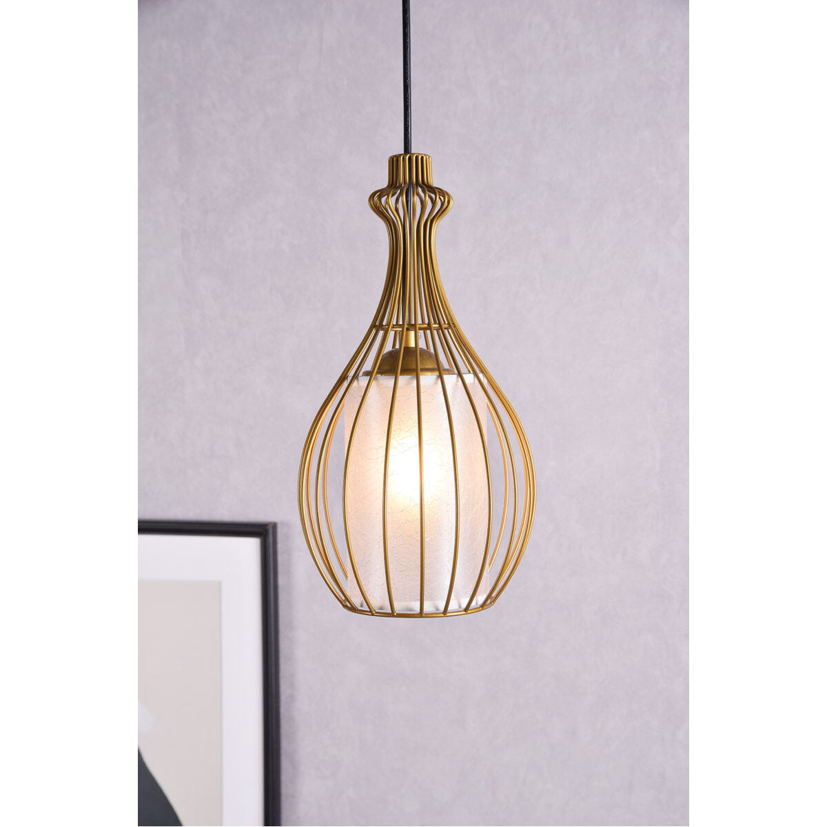 Miya 1 Light 7 inch Brass Pendant Ceiling Light
