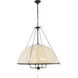 Alora Mood Crosby 4 Light 33 inch Matte Black Chandelier Ceiling Light