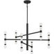 Kingsburg 12 Light 32 inch Matte Black Chandelier Ceiling Light