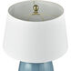 Bayview 22.5 inch 9 watt Light Blue Glazed Table Lamp Portable Light