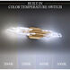 Beyond Organza LED 28 inch Aged Brass Bath Vanity & Wall Light