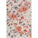 Botanical 36 X 24 inch Rose/Rust/Camel/Charcoal/Medium Gray/Light Gray Rugs, Rectangle