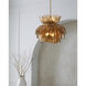Fantine 7 Light 22 inch Unlacquered Brass Chandelier Ceiling Light in White Frosted