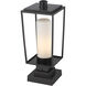 Sheridan 1 Light 19.75 inch Black Outdoor Pier Mounted Fixture