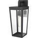 William 1 Light 18 inch Black Outdoor Wall Sconce