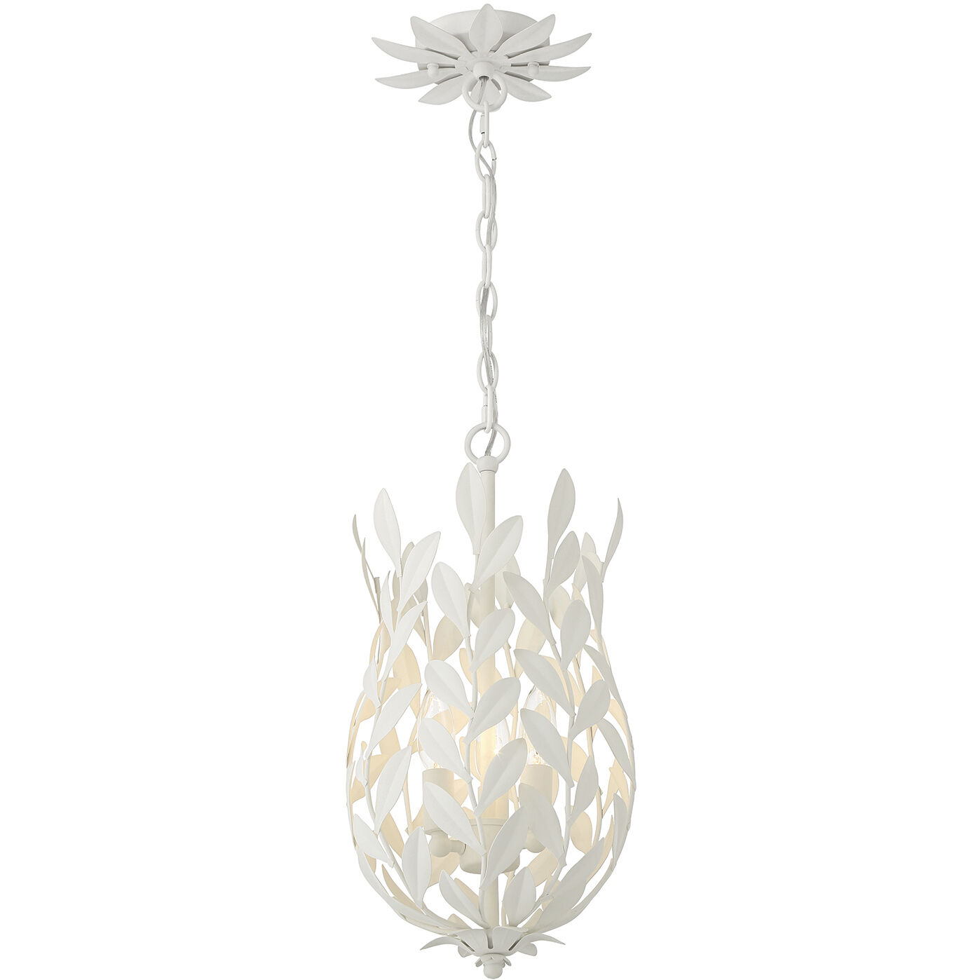 Broche 3 Light 9.5 inch Matte White Pendant Ceiling Light