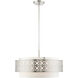 Calinda 5 Light 25 inch Brushed Nickel Pendant Chandelier Ceiling Light