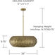 Dorian 4 Light 26 inch Burnished Patinaed Brass Pendant Ceiling Light