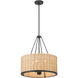 Namiro 4 Light 19.75 inch Matte Black Pendant Ceiling Light