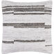 Guinea 22 X 22 inch Light Silver/Light Grey/Off-White/Silver Accent Pillow