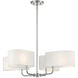 Midtown 4 Light 30 inch Polished Nickel Chandelier Ceiling Light 