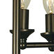 Compass 4 Light 15 inch Antique Brass Flush Mount Ceiling Light