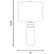 ED Ellen DeGeneres Feikudo 25.88 inch 60 watt Glossy White Table Lamp Portable Light