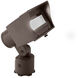 Adjustable Wall Wash Solid Brass Coated in Bronze Low Voltage Wall Wash in 2700K Warm LED, WAC Landscape