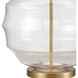 Nest 33 inch 150 watt Clear Table Lamp Portable Light