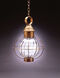 Round Onion 1 Light 13 inch Antique Brass Outdoor Ceiling Light in Clear Seedy Glass