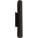 Kelly Wearstler Lotura LED 8 inch Museum Black Pocket Sconce Wall Light