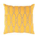 Gates 18 X 18 inch Saffron and Beige Throw Pillow