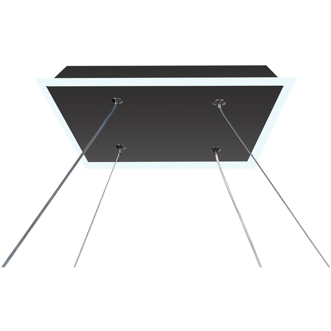 Lazio LED 23.5 inch Black Chandelier Ceiling Light