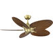 Islander DC Brushed Satin Brass Fan Motor in 5