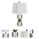 Watts 17.5 inch 100.00 watt Clear and Brown Table Lamp Portable Light