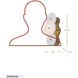 Cosmos 1 Light 6 inch Havana Gold Wall Sconce Wall Light, Smithsonian Collaboration