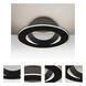 Cue LED 12 inch Black Semi-Flush Mount Ceiling Light