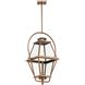 Bradshaw 1 Light 12 inch Antique Copper Outdoor Hanging Lantern, Design Series