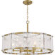 Veil 6 Light 28 inch Legacy Brass Pendant Ceiling Light