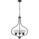 Neighborhood Serene 3 Light 22.5 inch Espresso Foyer Light Ceiling Light in Clear Seeded, Neighborhood Collection