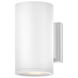 Coastal Elements Silo LED 8 inch Satin White Outdoor Wall Mount Lantern, Down Light