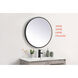 Pier 28 X 28 inch Black LED Mirror